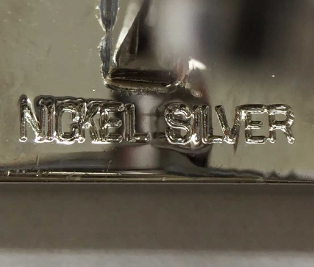 【注意が必要な刻印】【NICKEL SILVER】