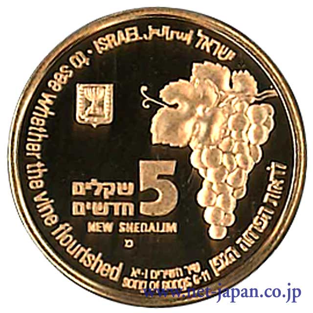 裏：狐と葡萄園5New Sheqalim金貨